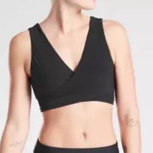 Athleta XS black convertible tie bikini top